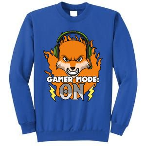 Gamer Mode On Funny Video Gamer Console Gaming Humor Funny Gift Sweatshirt