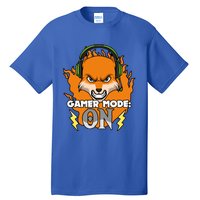 Gamer Mode On Funny Video Gamer Console Gaming Humor Funny Gift Tall T-Shirt