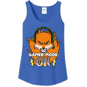 Gamer Mode On Funny Video Gamer Console Gaming Humor Funny Gift Ladies Essential Tank