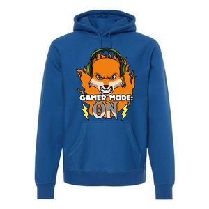 Gamer Mode On Funny Video Gamer Console Gaming Humor Funny Gift Premium Hoodie