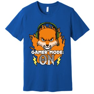 Gamer Mode On Funny Video Gamer Console Gaming Humor Funny Gift Premium T-Shirt