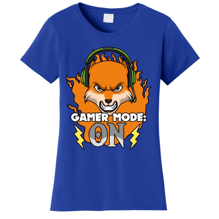 Gamer Mode On Funny Video Gamer Console Gaming Humor Funny Gift Women's T-Shirt