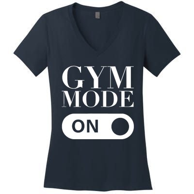 Gym Mode On! Gymnastics Women's V-Neck T-Shirt