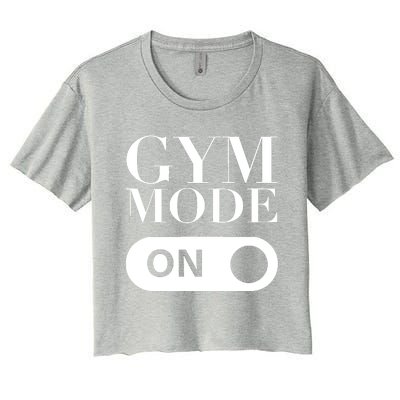 Gym Mode On! Gymnastics Women's Crop Top Tee