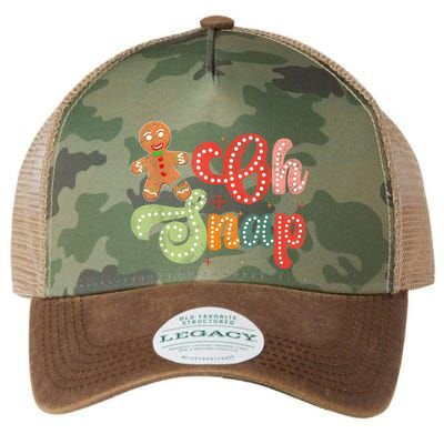 Gingerbread Man Oh Snap Christmas Funny Cookie Baking Legacy Tie Dye Trucker Hat