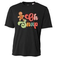 Gingerbread Man Oh Snap Christmas Funny Cookie Baking Cooling Performance Crew T-Shirt