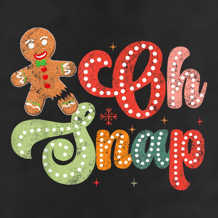 Gingerbread Man Oh Snap Christmas Funny Cookie Baking 25L Jumbo Tote