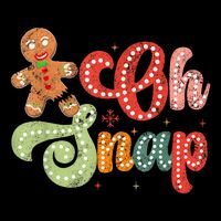 Gingerbread Man Oh Snap Christmas Funny Cookie Baking Short Acrylic Beanie