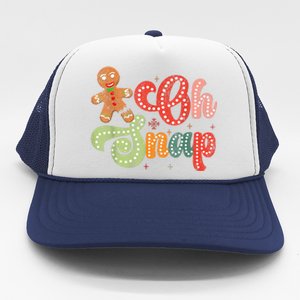 Gingerbread Man Oh Snap Christmas Funny Cookie Baking Trucker Hat