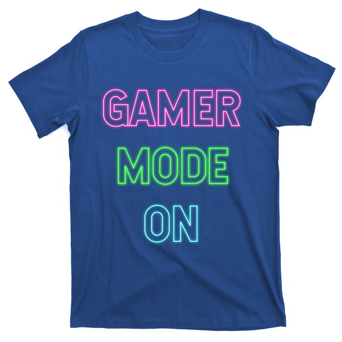 Gamer Mode On Saying Cool Gaming Christmas Gift Cool Gift T-Shirt