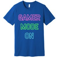 Gamer Mode On Saying Cool Gaming Christmas Gift Cool Gift Premium T-Shirt