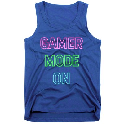 Gamer Mode On Saying Cool Gaming Christmas Gift Cool Gift Tank Top