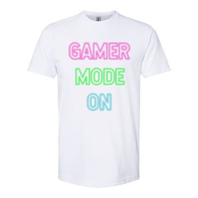 Gamer Mode On Saying Cool Gaming Christmas Gift Cool Gift Softstyle CVC T-Shirt