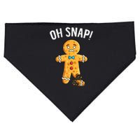 Gingerbread Man Oh Snap Christmas Funny Xmas Cookie Baking USA-Made Doggie Bandana