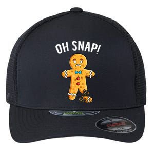 Gingerbread Man Oh Snap Christmas Funny Xmas Cookie Baking Flexfit Unipanel Trucker Cap