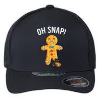 Gingerbread Man Oh Snap Christmas Funny Xmas Cookie Baking Flexfit Unipanel Trucker Cap