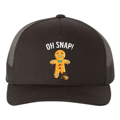 Gingerbread Man Oh Snap Christmas Funny Xmas Cookie Baking Yupoong Adult 5-Panel Trucker Hat