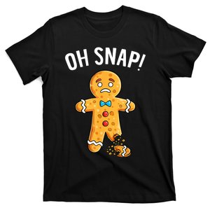 Gingerbread Man Oh Snap Christmas Funny Xmas Cookie Baking T-Shirt