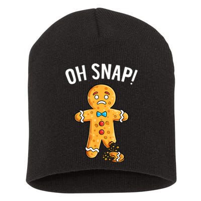 Gingerbread Man Oh Snap Christmas Funny Xmas Cookie Baking Short Acrylic Beanie