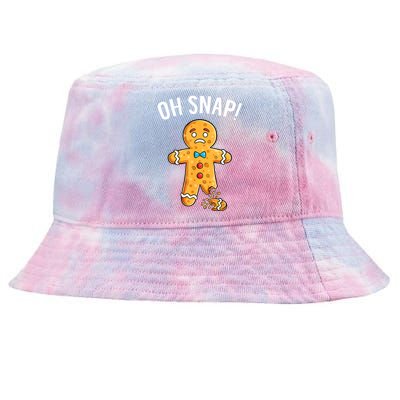 Gingerbread Man Oh Snap Christmas Funny Xmas Cookie Baking Tie-Dyed Bucket Hat