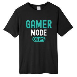 Gamer Mode On Video Games Lover Funny Gaming And Gift Tall Fusion ChromaSoft Performance T-Shirt