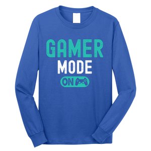 Gamer Mode On Video Games Lover Funny Gaming And Gift Long Sleeve Shirt