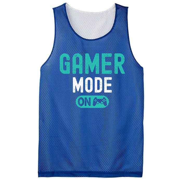 Gamer Mode On Video Games Lover Funny Gaming And Gift Mesh Reversible Basketball Jersey Tank