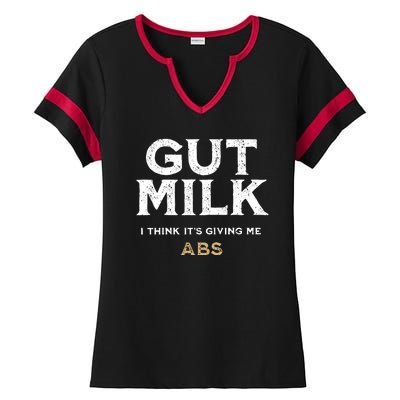 Gut Milk Only Murders In The Building Ladies Halftime Notch Neck Tee