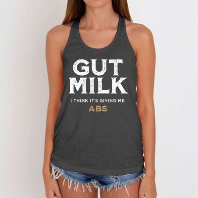 Gut Milk Only Murders In The Building Women's Knotted Racerback Tank