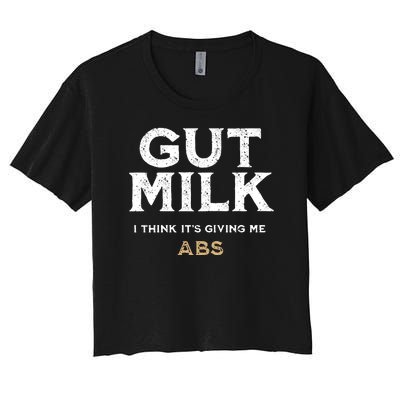 Gut Milk Only Murders In The Building Women's Crop Top Tee