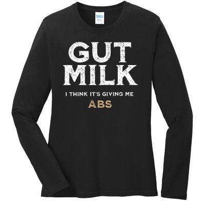 Gut Milk Only Murders In The Building Ladies Long Sleeve Shirt