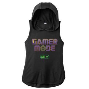 Gamer Mode On Video Game Lover Gamer Gaming Cool Gift Ladies PosiCharge Tri-Blend Wicking Draft Hoodie Tank