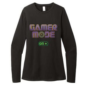 Gamer Mode On Video Game Lover Gamer Gaming Cool Gift Womens CVC Long Sleeve Shirt