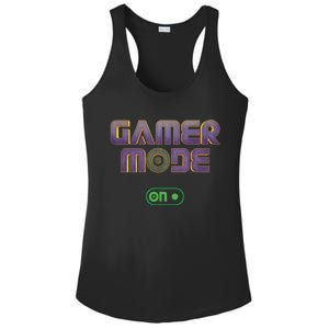 Gamer Mode On Video Game Lover Gamer Gaming Cool Gift Ladies PosiCharge Competitor Racerback Tank