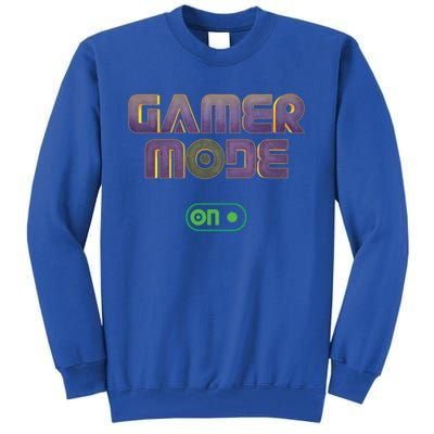 Gamer Mode On Video Game Lover Gamer Gaming Cool Gift Tall Sweatshirt