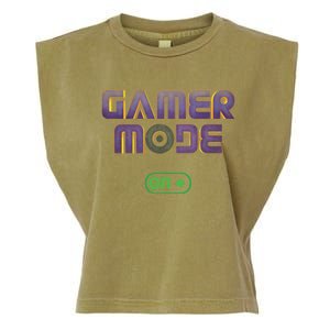 Gamer Mode On Video Game Lover Gamer Gaming Cool Gift Garment-Dyed Women's Muscle Tee