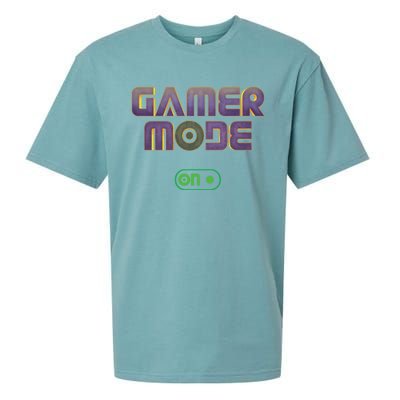 Gamer Mode On Video Game Lover Gamer Gaming Cool Gift Sueded Cloud Jersey T-Shirt