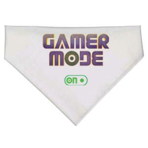 Gamer Mode On Video Game Lover Gamer Gaming Cool Gift USA-Made Doggie Bandana