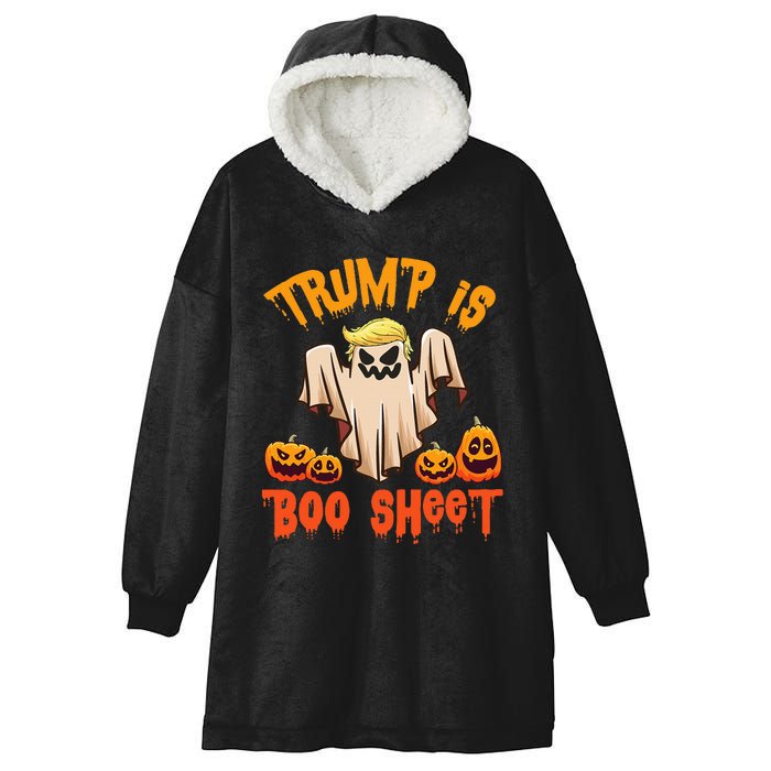 Ghost Monster Pumpkins Donald Trump Is Boo Sheet Halloween Hooded Wearable Blanket