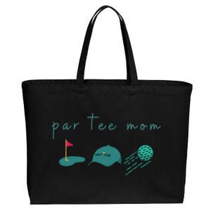 Golf Mom Par Tee Mom Cotton Canvas Jumbo Tote