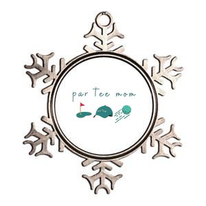 Golf Mom Par Tee Mom Metallic Star Ornament