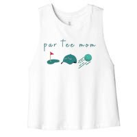 Golf Mom Par Tee Mom Women's Racerback Cropped Tank