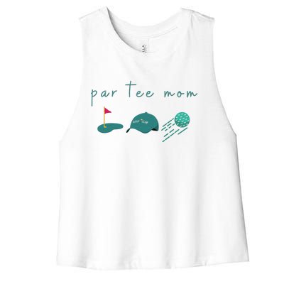 Golf Mom Par Tee Mom Women's Racerback Cropped Tank