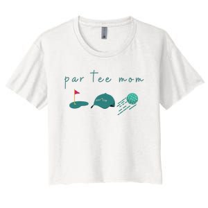 Golf Mom Par Tee Mom Women's Crop Top Tee