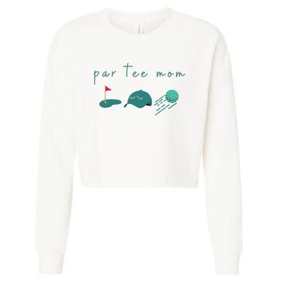 Golf Mom Par Tee Mom Cropped Pullover Crew