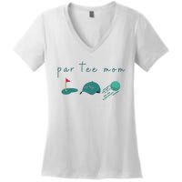 Golf Mom Par Tee Mom Women's V-Neck T-Shirt