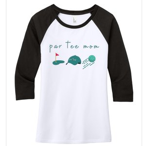 Golf Mom Par Tee Mom Women's Tri-Blend 3/4-Sleeve Raglan Shirt