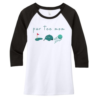 Golf Mom Par Tee Mom Women's Tri-Blend 3/4-Sleeve Raglan Shirt