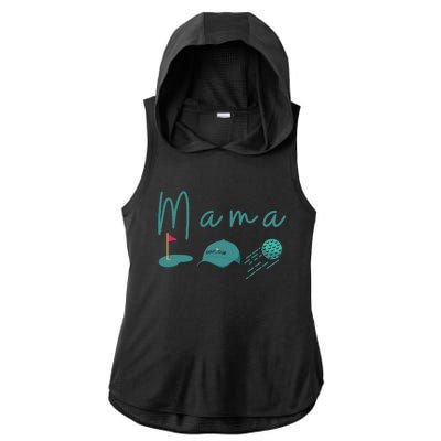 Golf Mom Par Tee Mom Ladies PosiCharge Tri-Blend Wicking Draft Hoodie Tank