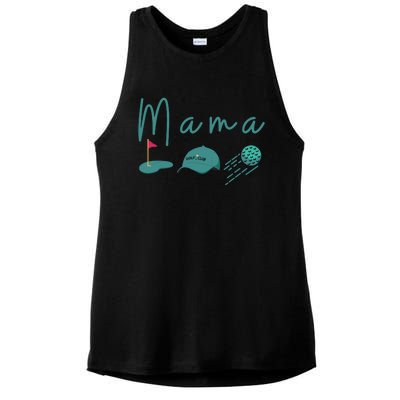 Golf Mom Par Tee Mom Ladies PosiCharge Tri-Blend Wicking Tank